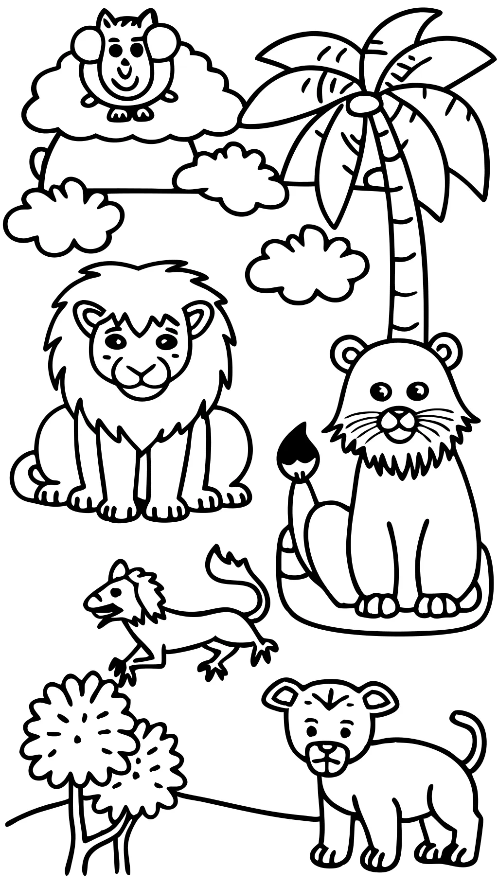 Pages à colorier des animaux zoo